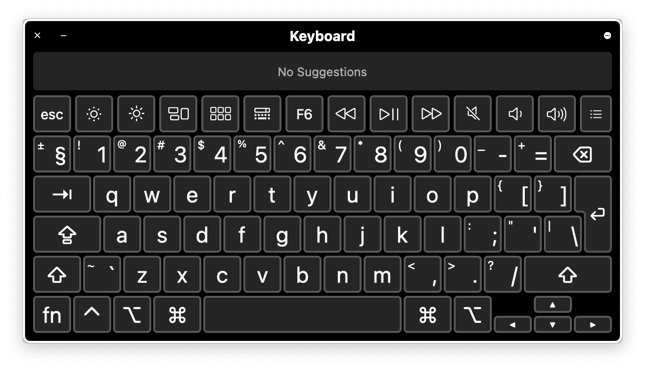 virtual computer keyboard mac